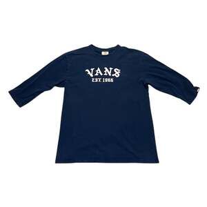 Vintage Y2K Vans Blue 3/4 Sleeve Sweatshirt, Size Large 1966